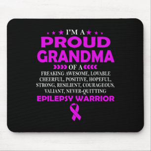 Alfombrilla De Ratón Estoy orgullosa abuela de la guerrera epilepsia t