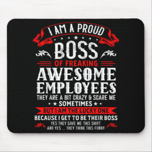 Alfombrilla De Ratón Estoy Orgulloso Jefe De Fu, Impresionantes Emplead