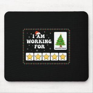 Alfombrilla De Ratón Estoy Trabajando Para Navidades Romper Árbol De Na