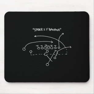 Alfombrilla De Ratón Estrategia de fútbol Spider 2 Y Banana Football Pl