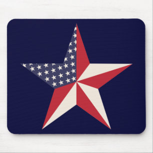 Alfombrilla De Ratón Estrella americana Mousepad