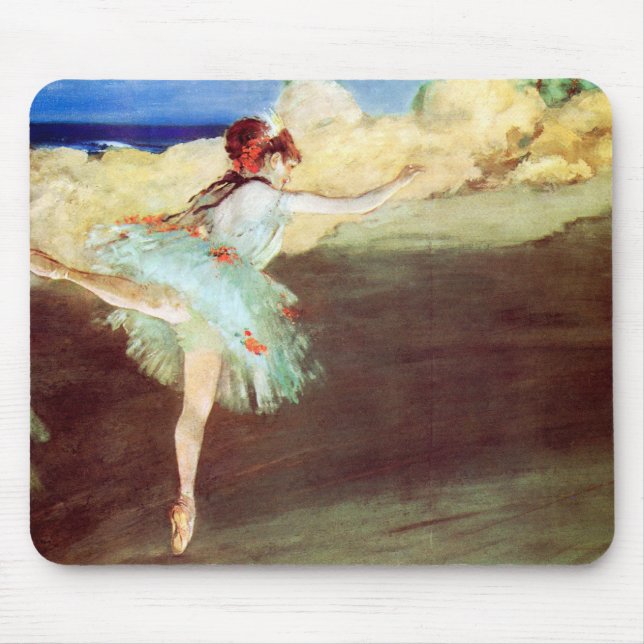 Alfombrilla De Ratón Estrella: Bailarina al punto por Degas (Frente)