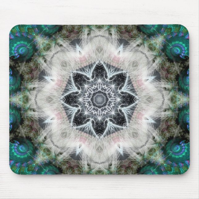 Alfombrilla De Ratón Estrella de Agether: Mousepad fractal geométrico (Frente)
