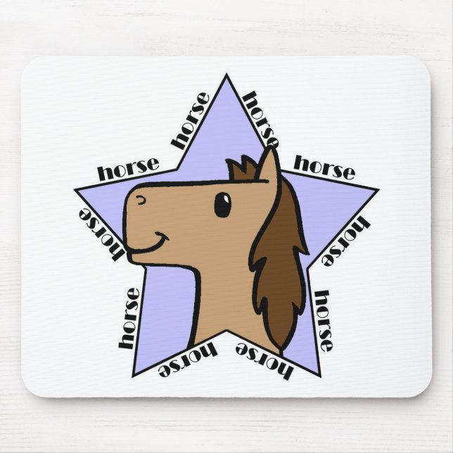 Alfombrilla De Ratón Estrella de caballo (Frente)