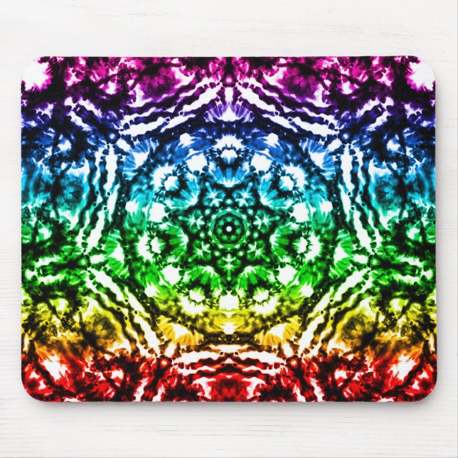 Alfombrilla De Ratón Estrella de la corbata del arcoiris (Frente)