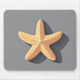 Alfombrilla De Ratón Estrella de mar y su sombra