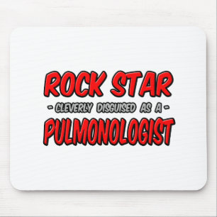 Alfombrilla De Ratón Estrella de rock.. Pulmonólogo