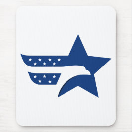 Alfombrilla De Ratón Estrella del Águila Americana Patriótica
