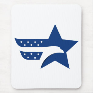 Alfombrilla De Ratón Estrella del Águila Americana Patriótica