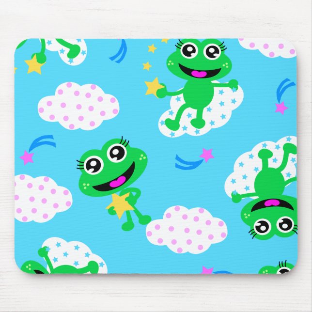 Alfombrilla De Ratón estrella del froggy por todas partes (Frente)