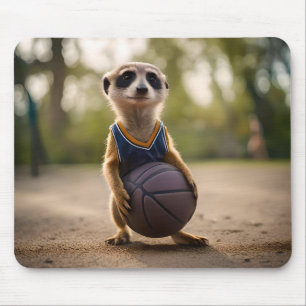 Alfombrilla De Ratón Estrella del Pequeño Hoop: El bebé Meerkat sostien