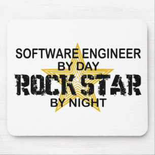 Alfombrilla De Ratón Estrella del rock de la Software Engineer por