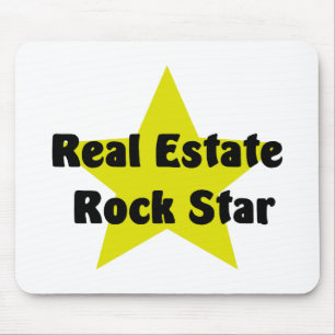 Alfombrilla De Ratón Estrella del rock de las propiedades inmobiliarias
