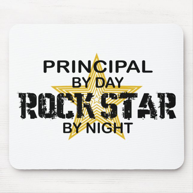 Alfombrilla De Ratón Estrella del rock principal por noche (Frente)