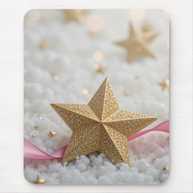 Alfombrilla De Ratón estrella dorada (Frente)