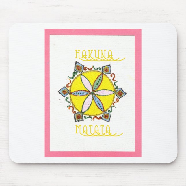 Alfombrilla De Ratón Estrella en la creación de Hakuna Matata (Frente)