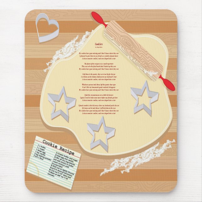 Alfombrilla De Ratón Estrella Mousepad de la galleta (Frente)