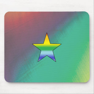 Alfombrilla De Ratón Estrella Mousepad del arco iris