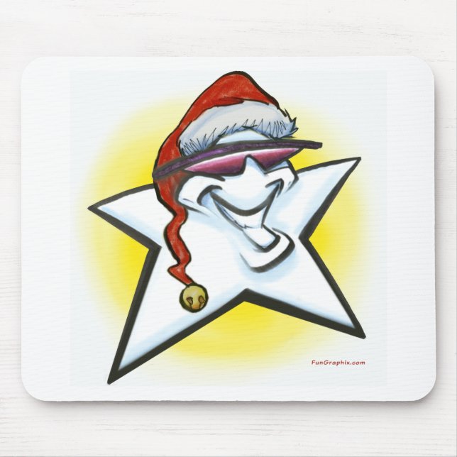 Alfombrilla De Ratón Estrella navidad (Frente)