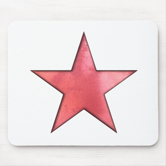 Alfombrilla De Ratón Estrella roja (Frente)