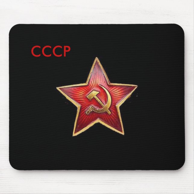 Alfombrilla De Ratón Estrella roja Mousepad de CCCP (Frente)