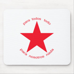 Alfombrilla De Ratón Estrella roja Zapatista