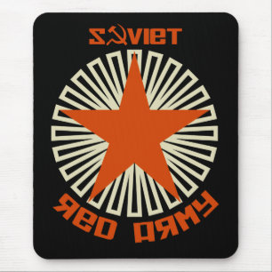 Alfombrilla De Ratón Estrella soviética del ejército rojo