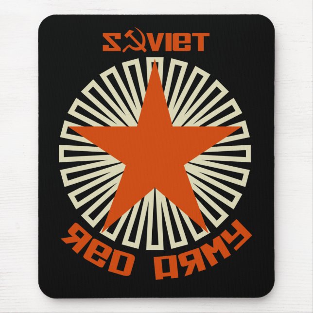 Alfombrilla De Ratón Estrella soviética del ejército rojo (Frente)