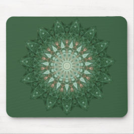 Alfombrilla De Ratón Estrella verde Mandala