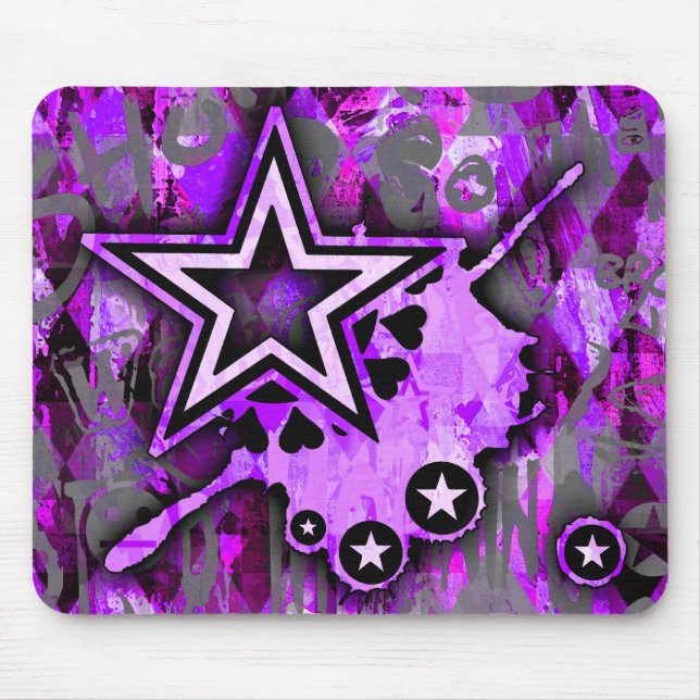 Alfombrilla De Ratón Estrella violeta (Frente)