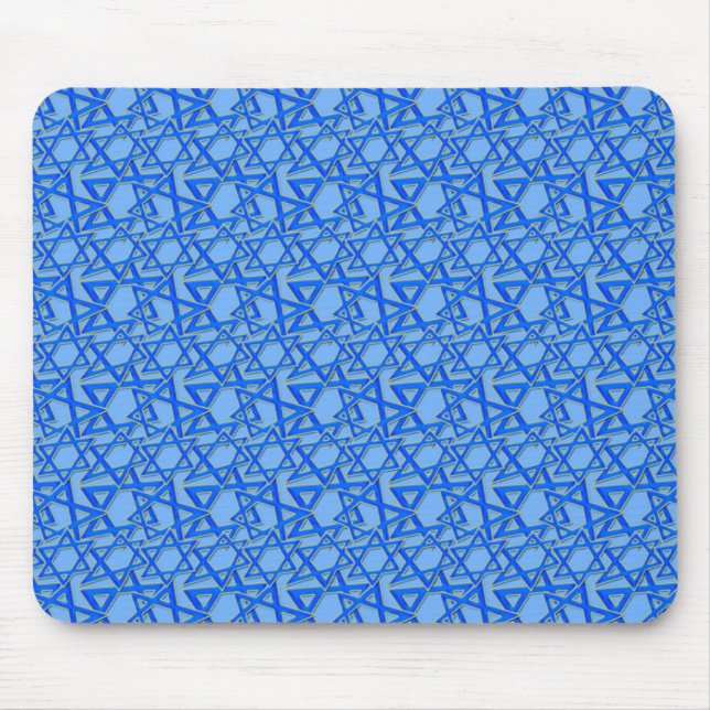 Alfombrilla De Ratón Estrellas azules (Frente)
