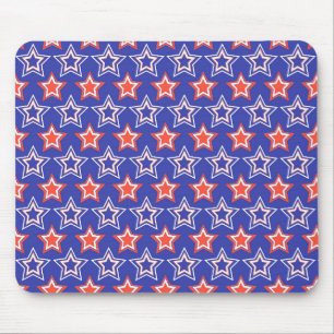 ALFOMBRILLA DE RATÓN ESTRELLAS AZULES BLANCAS PATRIOTAS