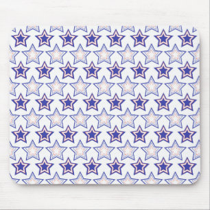 ALFOMBRILLA DE RATÓN ESTRELLAS AZULES BLANCAS PATRIOTAS
