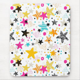 Alfombrilla De Ratón Estrellas brillantes y portapapeles de puntos
