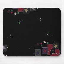 Estrellas de Black Mousepad