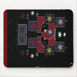 Alfombrilla De Ratón Estrellas de Black Mousepad