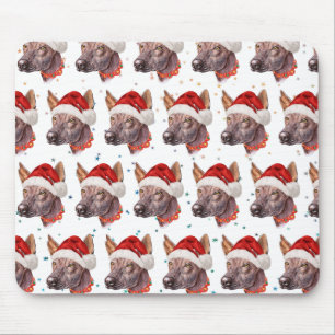 Alfombrilla De Ratón Estrellas de Navidad de la raza de perro sin pelo