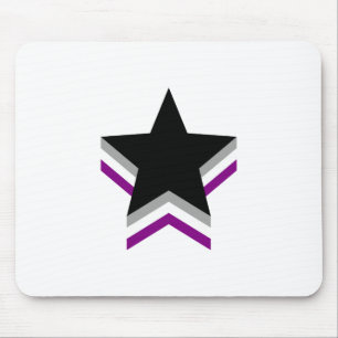Alfombrilla De Ratón Estrellas de orgullo de asexualidad