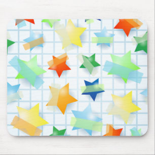 Alfombrilla De Ratón Estrellas de papel, tabique