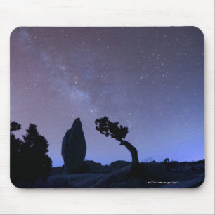 Alfombrilla De Ratón Estrellas en cielo sobre desierto