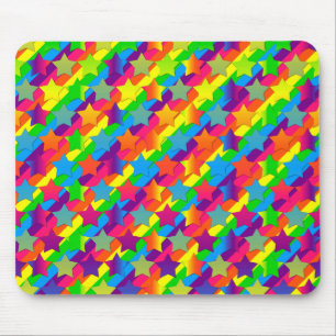 Alfombrilla De Ratón Estrellas en el Mousepad de rayas-computadoras