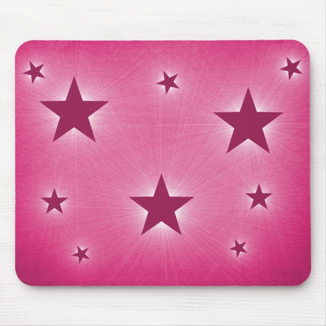 Alfombrilla De Ratón Estrellas en la noche Sky Mousepad, Magenta (Frente)