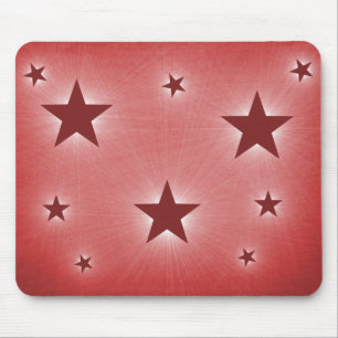 Alfombrilla De Ratón Estrellas en la noche Sky Mousepad, rojo oscuro