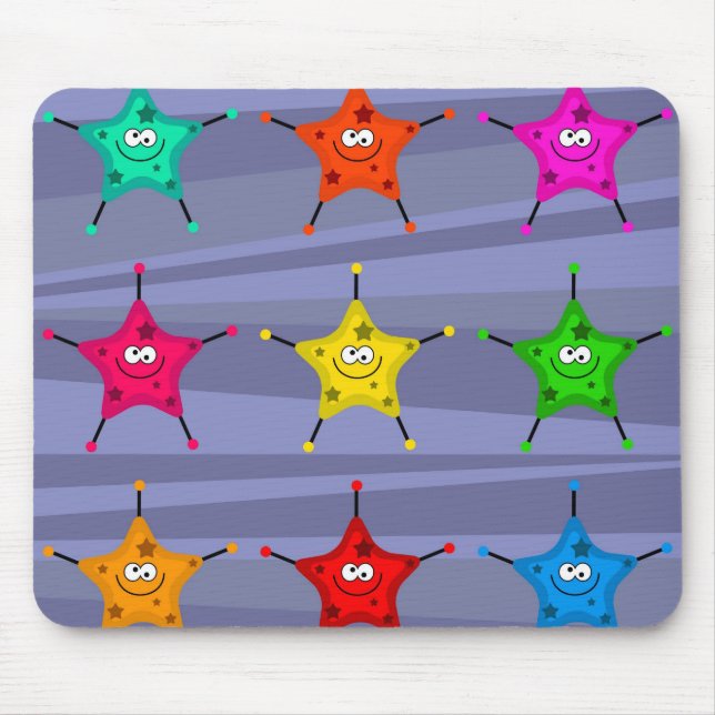 Alfombrilla De Ratón Estrellas enrrolladas (Frente)