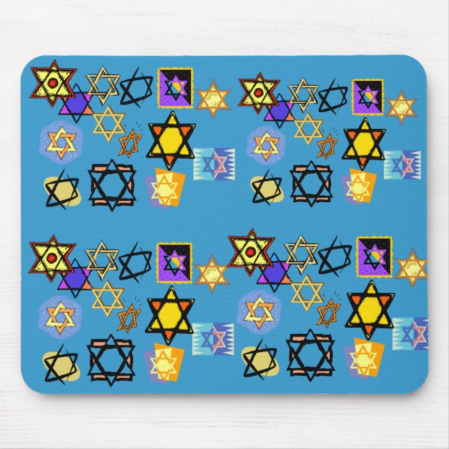 ALFOMBRILLA DE RATÓN ESTRELLAS JUDÍAS DE MOUSEPAD (Frente)