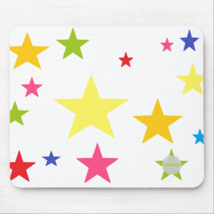 Alfombrilla De Ratón Estrellas multicolores HAMbWG con cualquier fondo