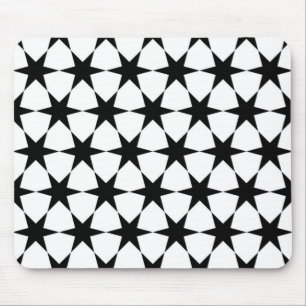 ALFOMBRILLA DE RATÓN ESTRELLAS NEGRAS