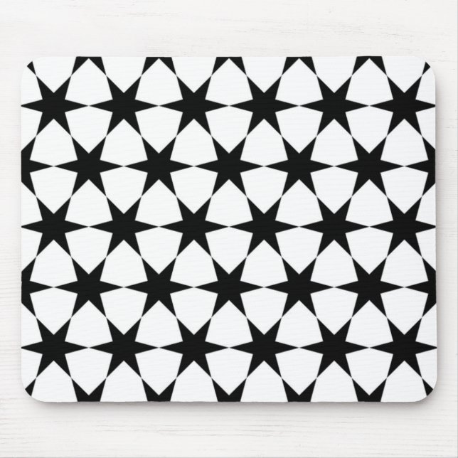 ALFOMBRILLA DE RATÓN ESTRELLAS NEGRAS (Frente)