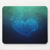 Estrellas nocturnas en forma de corazón