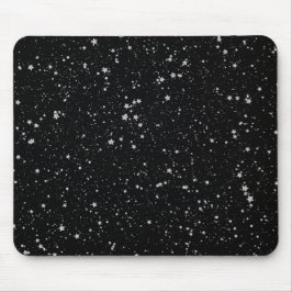 Alfombrilla De Ratón Estrellas Purpurinas2 - Negro plateado